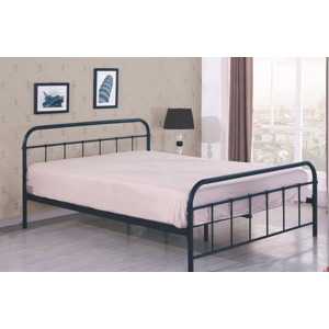 Černá kovová postel H55 - 90x200cm