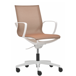 Designová židle RIM ZERO G — bílý plast