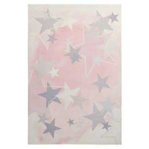 Dětský kusový koberec Stars 410 pink-120x170