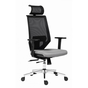 Kancelářská židle na kolečkách Antares EDGE – s područkami a opěrkou
