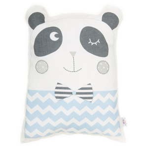 Modrý dětský polštářek s příměsí bavlny Mike & Co. NEW YORK Pillow Toy Panda