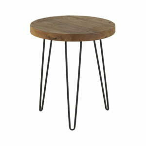 Odkládací stolek s deskou z jilmového dřeva Geese Camile