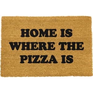 Rohožka z přírodního kokosového vlákna Artsy Doormats Home Is Where the Pizza Is