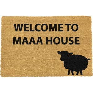 Rohožka z přírodního kokosového vlákna Artsy Doormats Welcome to Maaa House