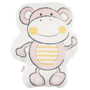 Růžový dětský polštářek s příměsí bavlny Mike & Co. NEW YORK Pillow Toy Beatto