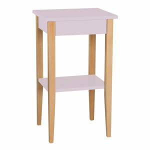 Růžový odkládací stolek Ragaba Entlik