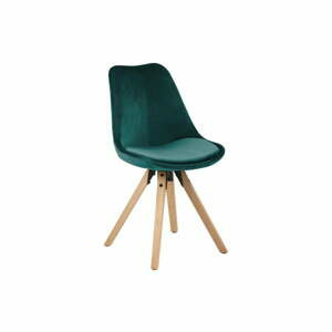 Sada 2 zelenomodrých jídelních židlí Actona Dima Velvet