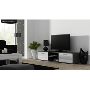 Televizní stolek SOHO 180 Barva: šedá/bílá