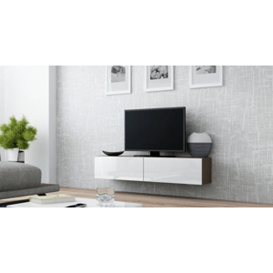 Televizní stolek VIGO 140 Provedení: Latte/bílý lesk