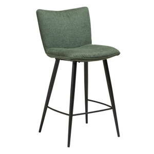 Zelená barová židle s ocelovými nohami DAN-FORM Join
