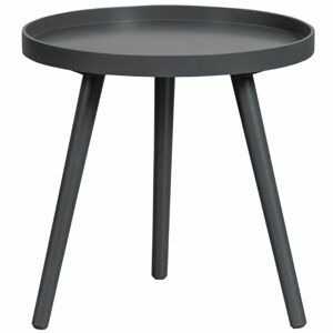 Hoorns Tmavě šedý jasanový konferenční stolek Aisha 41 cm