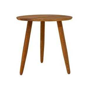 Odkládací stolek z masivního dubového dřeva Canett Uno