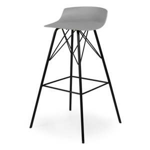 Sada 2 šedých barových židlí Tenzo Tori