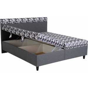 Akční Čalouněná postel Irene s úložným prostorem a matracemi Rozměr: 160x200 cm