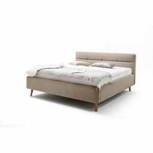 Béžová dvoulůžková postel s roštem a úložným prostorem Meise Möbel Lotte