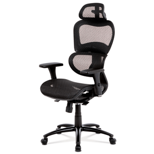 Kancelářská ergonomická židle NITE — s podhlavníkem a područkami