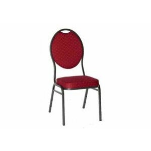 Kongresová židle kovová MONZA- červená
