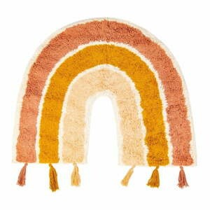 Oranžovo-růžový dětský bavlněný koberec Sass & Belle Earth Rainbow