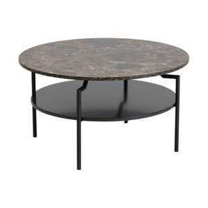 Scandi Hnědý konferenční stolek Stephan 80 cm
