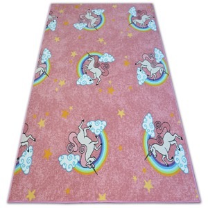 Dywany Lusczow Dětský kusový koberec UNICORN růžový
