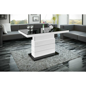 Konferenční stolek MATERA LUXURY Barva: černá/bílá