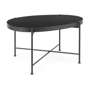 BIZZOTTO konferenční stolek RASHIDA tmavý 46x70 cm 0746290