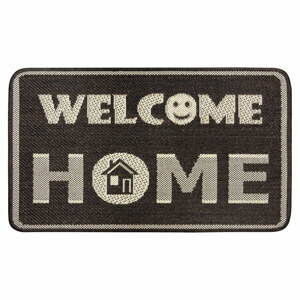 Hnědá rohožka Hanse Home Weave Smiley Welcome