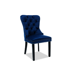 Jídelní židle AUGUST VELVET Barva: Modrá
