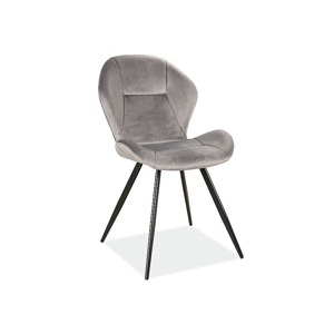 Jídelní židle GINGER Velvet Barva: Bluvel 14 - šedá