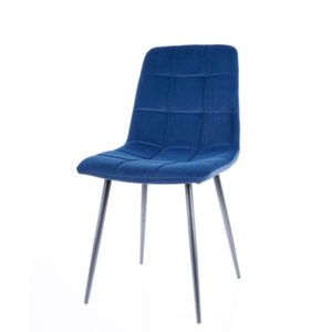 Jídelní židle MILA MATT VELVET Varianta: Modrá / Matt Velvet 79