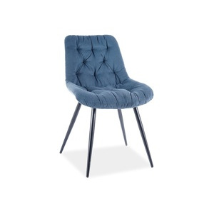 Jídelní židle PRAGA Sztruks - manšestr Barva: Modrá