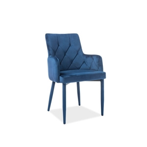 Jídelní židle RICARDO Velvet Barva: Modrá