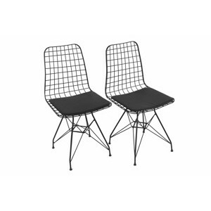 KALUNE DESIGN Set 2 kovových židlí MINDERLI 562PSD1105