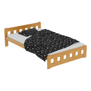 Maxi Zvýšená postel z masivu Nikola 120 x 200 cm - barva Olše