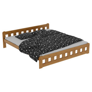 Maxi Zvýšená postel z masivu Nikola 160 x 200 cm - barva Dub
