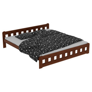 Maxi Zvýšená postel z masivu Nikola 160 x 200 cm - barva Ořech