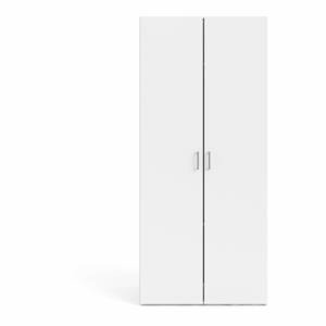 Bílá šatní skříň 78x175 cm Space - Tvilum