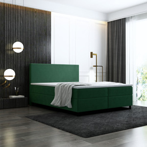 Box spring postel Bodie "2" 160x200 cm zelená