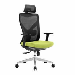 Kancelářská ergonomická židle BOLTON — černo-zelená