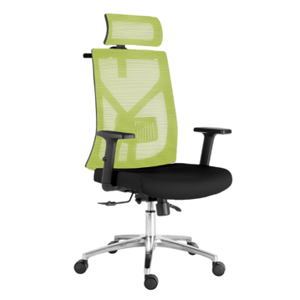 Kancelářská ergonomická židle UNI — černá / zelená