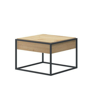 Tempo Kondela Konferenční stolek Spring EL60 - dub artisan / černá