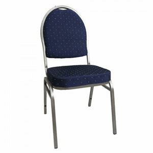 Tempo Kondela Židle JEFF 3 NEW - látka modrá/šedý rám