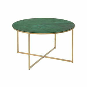 Zelený kulatý konferenční stolek ø 80 cm Alisma - Actona