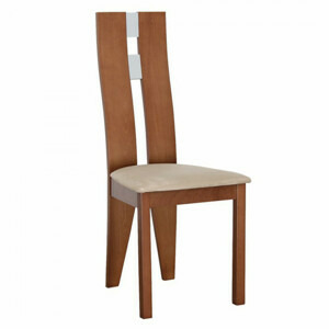 Tempo Kondela Dřevěná židle BONA NEW - třešeň / látka béžová
