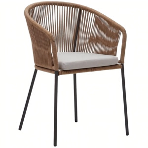 Béžová pletená jídelní židle Kave Home Yanet