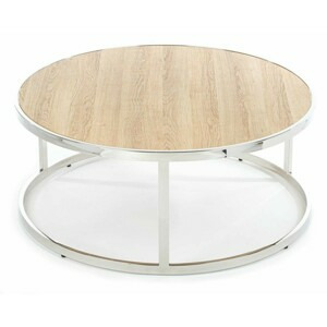 DekorStyle Konferenční stolek Nolla 95x40 cm hnědý