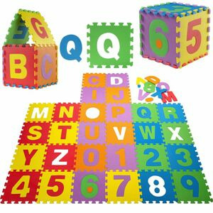 GAMES PLANET Pěnové puzzle čísla a písmena