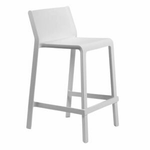 Nardi Bílá plastová barová židle Trill 65 cm