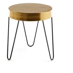Odkládací stolek ve zlaté barvě Kave Home Juvenil