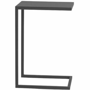Nordic Design Černý kovový odkládací stolek Volme 30 cm